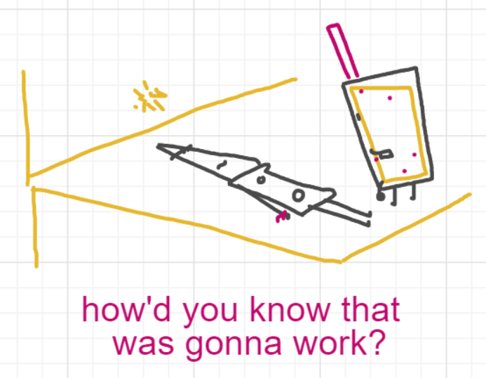 A panel from Running Duos, episode four of the Board Boards object show by Furretwalk/WalkingFurret.